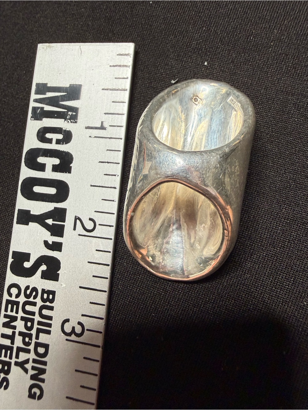 HUGE Sterling silver Wearable Ring size 7 - Picture 3 of 3